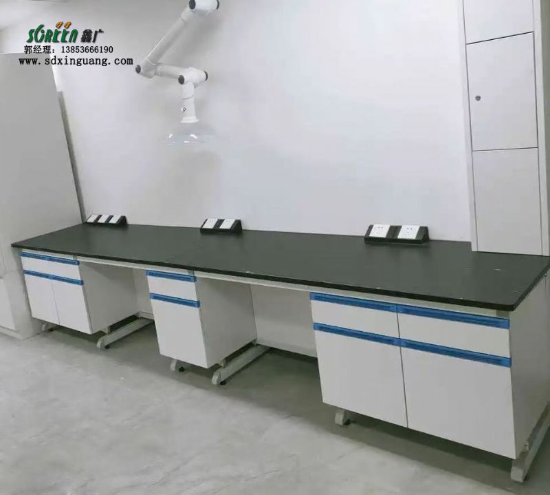山東實驗室工作臺鋼木實驗臺化驗室邊臺供應